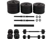 Zipro Barbell and dumbbells with a set of 20 kg bituminous weights