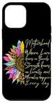 Coque pour iPhone 12 mini Motherhood Tie Dye Leopard Tournesol | Amour, force, miracles