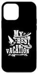 iPhone 12 mini My Best Vacation Adventure Travel Beach Surf Case