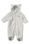 Ellos - Dress Teddy med ører Hvit 56 Naturhvit unisex Polyester