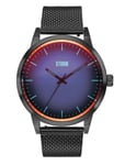 Mens STORM Styro Slate Blue Watch with Blue Dial and Black Milanese Strap 474...