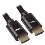 REYTID 8K Ultra High Speed 48Gps HDMI Braided Cable with Ethernet - 3m - Black Lead - 8K@60HZ 4K@120HZ 7680p - UHD AALM eARC Low EMI - Compatible with Xbox, PS4, Apple TV, Samsung QLED, Dolby