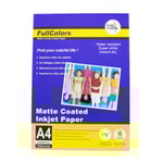 Matt fotopapper A4, 5760dpi. 120g/m2, 100ark