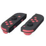 eXtremeRate Indian Red Replacement ABXY Direction Keys SR SL L R ZR ZL Trigger Buttons, Full Set Buttons Repair Kits with Tools for Nintendo Switch Joycon & Switch OLED Joy con
