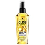 Schwarzkopf Gliss Huile de Soin Précieuse Hydratante pour Cheveux Secs, Enrichie en Huile d'Argan et Vitamine E, 75ml