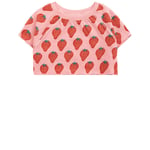 Bobo Choses Strawberry Kortermet Beskåret Sweatshirt Rosa | Rosa | 6-7 years