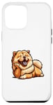 Coque pour iPhone 13 Pro Max Chow chow chien mignon drôle chow chow art kawaii chien