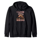 I Love Pizza and Hiking, Hiking and Pizza Great Combination Zip Hoodie