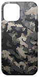 Coque pour iPhone 14 Pro Max Camouflage noir et motif camouflage américain cool de minuit
