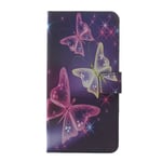 Samsung Galaxy A30 / A20 - Mønstret cover / pung - Krystal sommerfugl