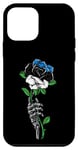 Coque pour iPhone 12 mini Estonie Rose Squelette Drapeau Estonien Racines Souvenir Cadeaux