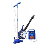 Elektrisk Gitarr + Mikrofon Förstärkare - Blå