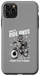 Coque pour iPhone 11 Pro Max Design de vélo amusant - né pour le cyclisme BMX