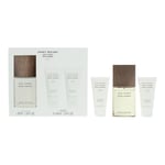 Issey Miyake L'eau D'issey Pour Homme Vetiver 3 Piece Gift Set For Men
