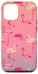 iPhone 13 Flamingo In Pink Purple Sunset Pattern Case