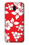 Hawaiian Hibiscus Pattern Case Cover For Samsung Galaxy J6+ (2018), J6 Plus (2018)