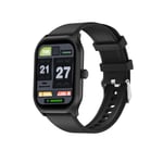 IP67 Vattentät 2,01"" HD Touch Screen Smart Watch Svart