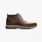 Barbour UNDERWOOD Mens Nylon Lace-Up Flat Heel Round Toe Ankle Boots Chocolate