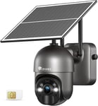 Ctronics 3G/4G LTE Solar Security Camera Outdoor Wireless with SIM Card, CCTV Â°