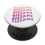 Retro Tiffany First Name Personalized Groovy Birthday PopSockets Swappable PopGrip
