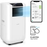 Klarstein - Max Breeze Smart - Climatiseur mobile, déshumidificateur, ventilateur, cee a, contrôle par appli, 4 modes, 3 vitesses, 500 m³/h, 57-95