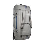 Tatonka Trolley Duffle Roller, 105 L, Foldable Travel Bag with Wheels and Backpack Function, Stows in Own Lid Pocket, 105 Litre Volume, Grey, 105 Liter, Large Trolley Without Frame