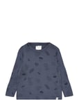 Top Baby Merino Wool Tops T-shirts Long-sleeved T-shirts Blue Lindex