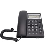 Corded Telephone with Caller ID,Corded Landline Phone Office Business Corded Telephone with FSK and DTMF Dual System for Hotel, Home, Office - Black