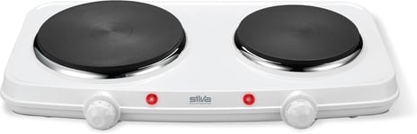 Silva Homeline Double Electric Hob/Cooking Plate DK 2018 - Twin Cast Iron Rings