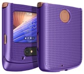 Grid Texture Case Slim Hard Shell Cover for Motorola RAZR 5G Flip Phone (2020)