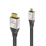 Sonero® Premium 1,00m Micro HDMI Cable, câble HDMI haut débit avec Ethernet, 4K / UHD / 60Hz, 18 Gbps, noir