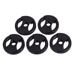 Exceart 5pcs Vinyl Record Adapter Spindle Adaptor 1L50 Single Vinyl Records Centre Hole to fit Rega Turntables for Phonograph Turntable (Black)