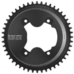 Wolf Tooth 110 BCD 4 Bolt Aero Chainring for Shimano GRX - Black / 46 Arm, 110mm