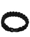 MFH Paracord Armband, litet klickspänne - 1,9 cm bred (Svart, S / 18 cm) Svart