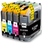 4 Compatible Ink Cartridge For Brother LC223 MFC-J5320DW MFC-J5620DW MFC-J5625DW