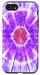 iPhone SE (2020) / 7 / 8 Tie Dye Blue & Purple Burst Design Great Women, Men, Girls Case