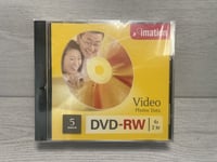 Imation Blank DVD - RW Storage Discs - Pack of 5 - New and Sealed