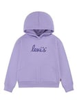 Levi's Girls Poster Logo Hoodie - Purple Rose, Light Purple, Size Age: 6 Years, Women