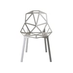 Magis - Chair One Stacking chair Grey legs/Grey seat - Matstolar utomhus