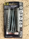  Fischer Wall Mount TV Bracket Fixing Kit High Quality 4x plug/screw set