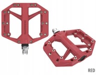 Shimano Pd-Gr400 Flat Pedal-Pedaler, Röda