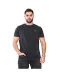 Gant Mens T-Shirts - Black Cotton - Size Large