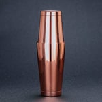 Yinaa Cocktails Mixer & Measures Corrosion Resistant and Easy to Clean Boston Shaker Rose Gold Double Bottom