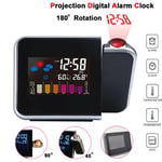 Smart Alarm Clock Digital LED Projector Temperature Time Projection LCD Display