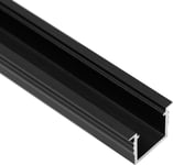 Loox5 innfelt aluminiumsprofil LED-lysstripe, 17 mm (sort)