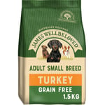 James Wellbeloved Adult Small Breed Grain Free Turkey & Veg Dry Dog Food 1.5kg