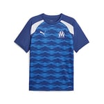 PUMA Olympique de Marseille Prematch SS Jersey T-Shirt Unisex, Blue