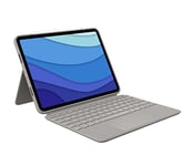 Logitech Combo Touch Tastatur-Case für iPad Pro 11 Zoll (1., 2. und 3. Generation) Deutsches QWERTZ-Layout - Grau