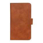 Essentials 2-i-1 lommebok-Deksel iPhone XS Max Lys, brun