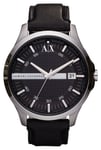 Armani Exchange AX2101 Men's | Black Dial | Black Leather Watch